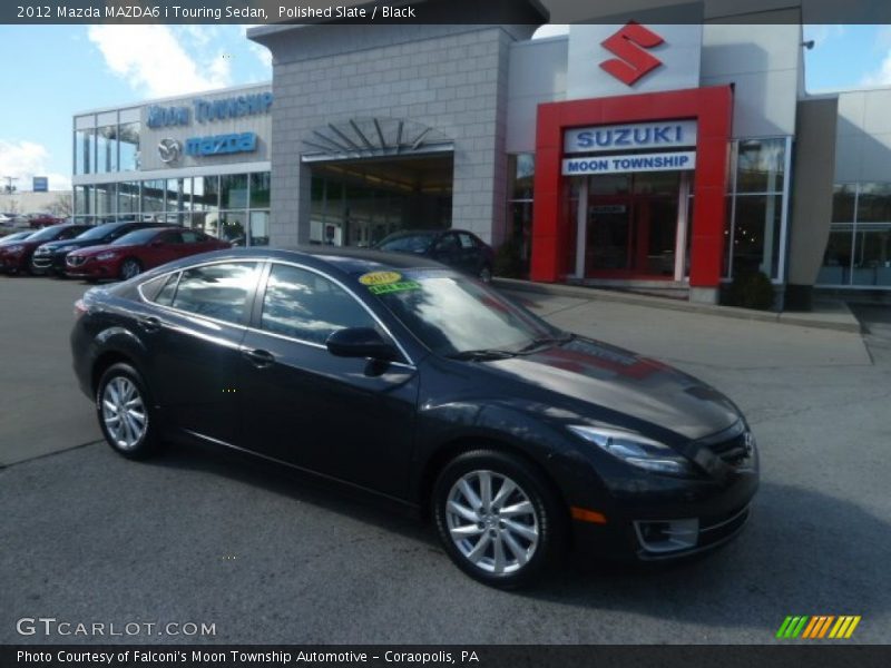 Polished Slate / Black 2012 Mazda MAZDA6 i Touring Sedan