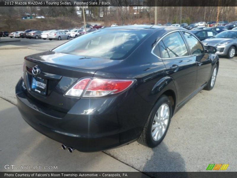 Polished Slate / Black 2012 Mazda MAZDA6 i Touring Sedan