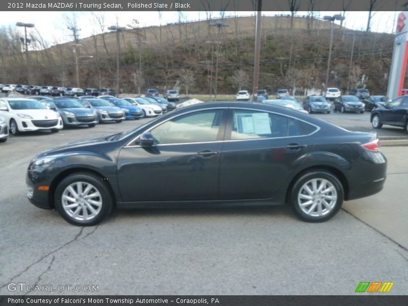 Polished Slate / Black 2012 Mazda MAZDA6 i Touring Sedan