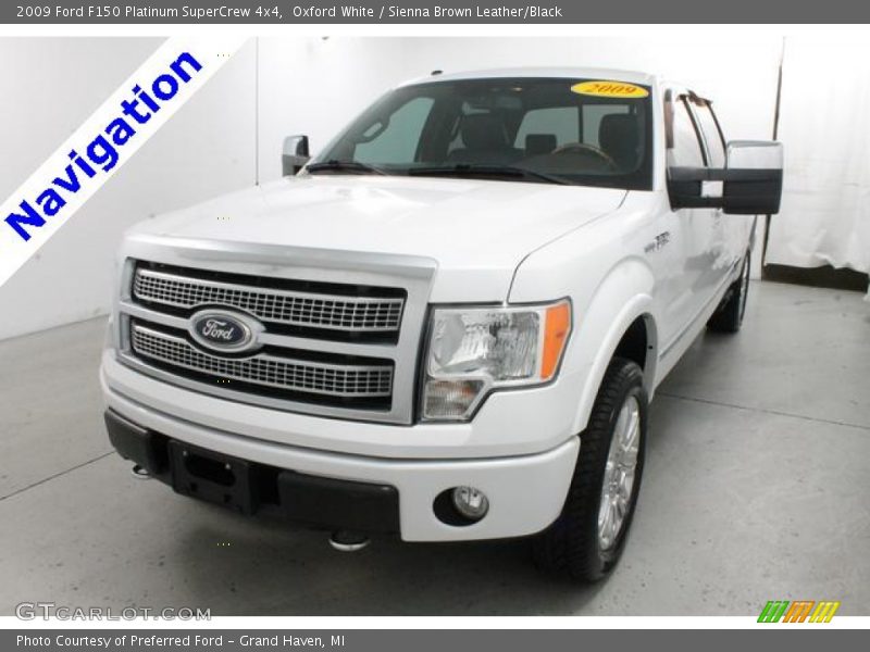 Oxford White / Sienna Brown Leather/Black 2009 Ford F150 Platinum SuperCrew 4x4