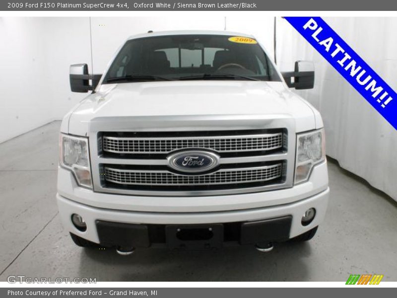 Oxford White / Sienna Brown Leather/Black 2009 Ford F150 Platinum SuperCrew 4x4