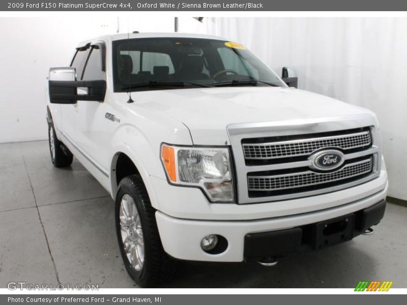 Oxford White / Sienna Brown Leather/Black 2009 Ford F150 Platinum SuperCrew 4x4