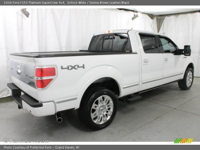 Oxford White / Sienna Brown Leather/Black 2009 Ford F150 Platinum SuperCrew 4x4