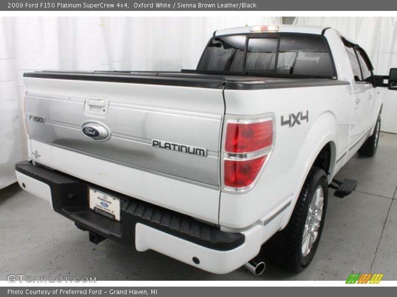 Oxford White / Sienna Brown Leather/Black 2009 Ford F150 Platinum SuperCrew 4x4