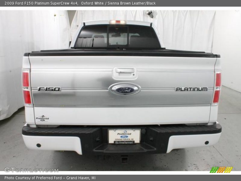 Oxford White / Sienna Brown Leather/Black 2009 Ford F150 Platinum SuperCrew 4x4