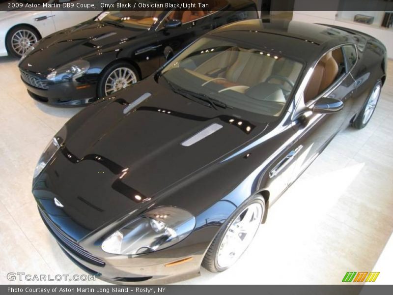 Onyx Black / Obsidian Black/Light Tan 2009 Aston Martin DB9 Coupe