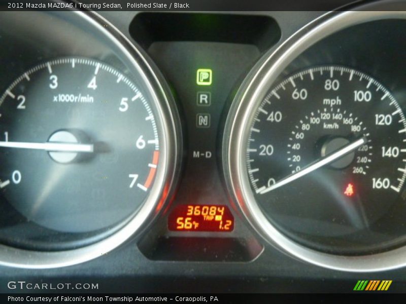 Polished Slate / Black 2012 Mazda MAZDA6 i Touring Sedan