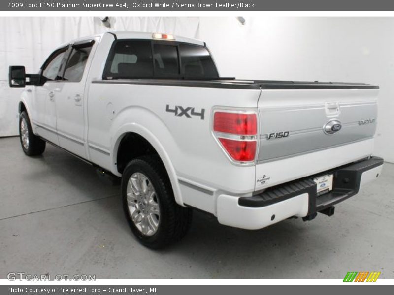 Oxford White / Sienna Brown Leather/Black 2009 Ford F150 Platinum SuperCrew 4x4