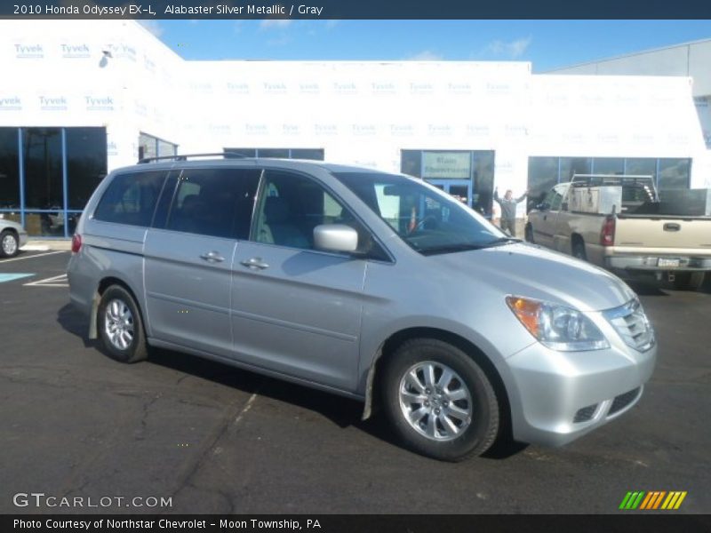 Alabaster Silver Metallic / Gray 2010 Honda Odyssey EX-L
