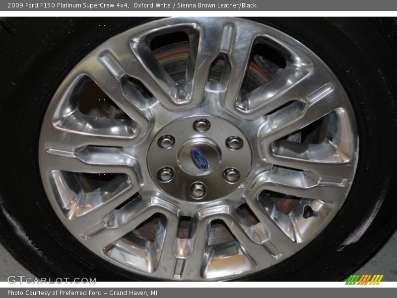 Oxford White / Sienna Brown Leather/Black 2009 Ford F150 Platinum SuperCrew 4x4