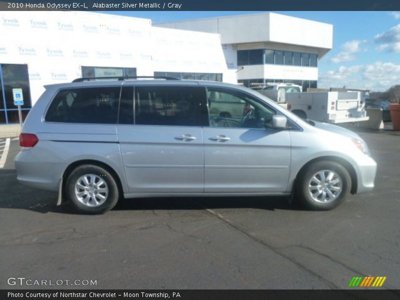 Alabaster Silver Metallic / Gray 2010 Honda Odyssey EX-L