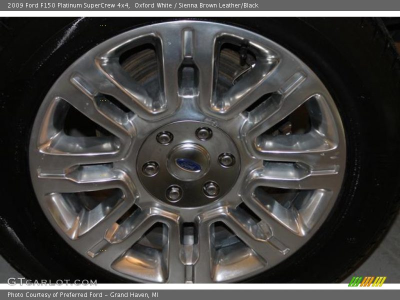 Oxford White / Sienna Brown Leather/Black 2009 Ford F150 Platinum SuperCrew 4x4