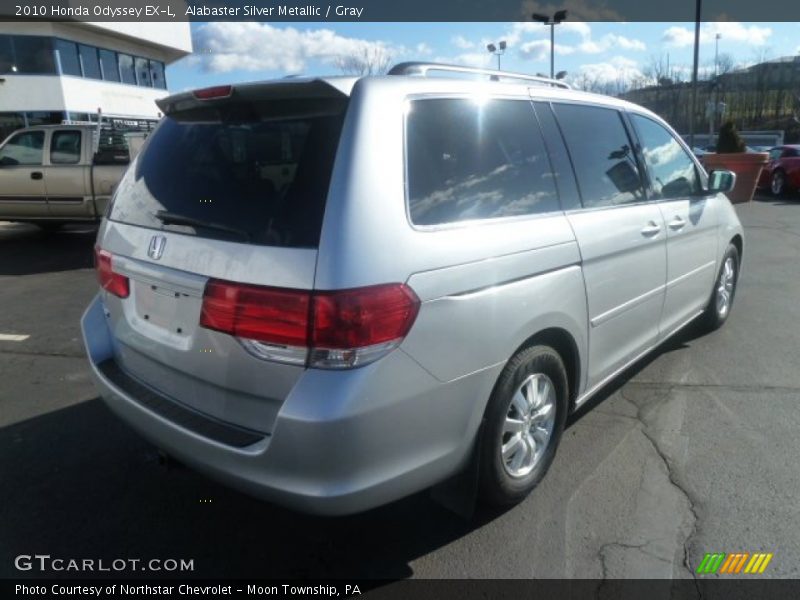 Alabaster Silver Metallic / Gray 2010 Honda Odyssey EX-L