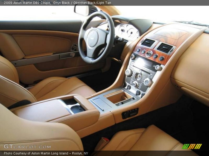 Onyx Black / Obsidian Black/Light Tan 2009 Aston Martin DB9 Coupe
