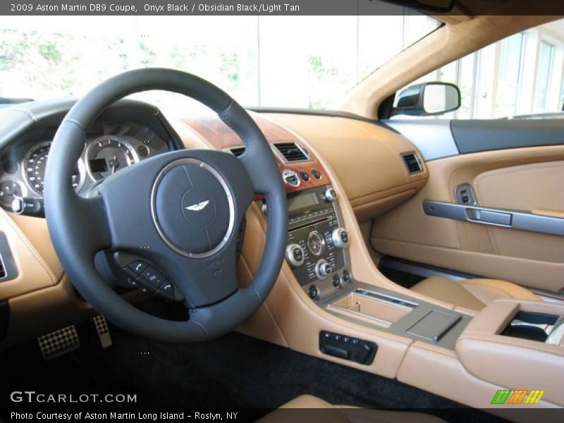 Onyx Black / Obsidian Black/Light Tan 2009 Aston Martin DB9 Coupe