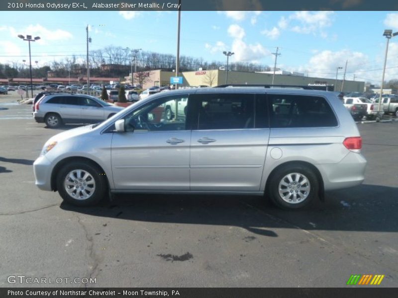 Alabaster Silver Metallic / Gray 2010 Honda Odyssey EX-L