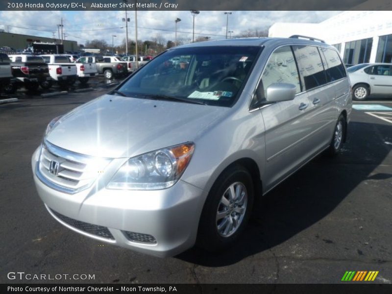Alabaster Silver Metallic / Gray 2010 Honda Odyssey EX-L