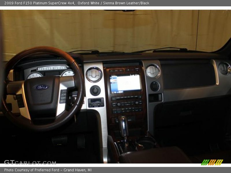 Oxford White / Sienna Brown Leather/Black 2009 Ford F150 Platinum SuperCrew 4x4