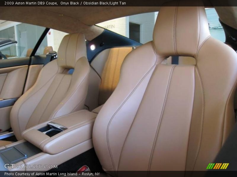 Onyx Black / Obsidian Black/Light Tan 2009 Aston Martin DB9 Coupe