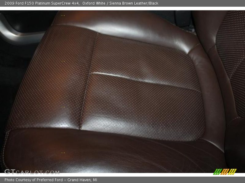 Oxford White / Sienna Brown Leather/Black 2009 Ford F150 Platinum SuperCrew 4x4