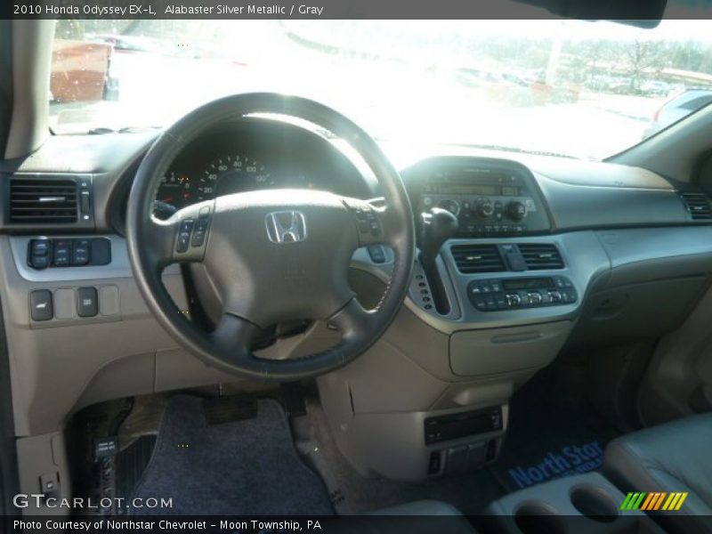 Alabaster Silver Metallic / Gray 2010 Honda Odyssey EX-L