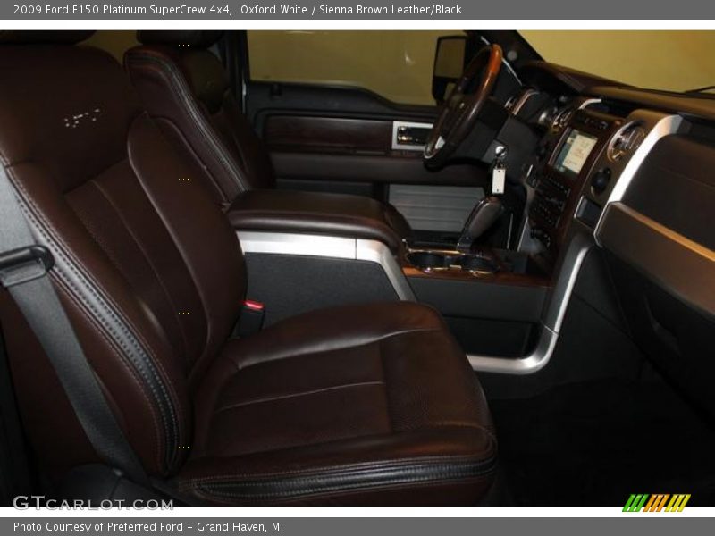 Oxford White / Sienna Brown Leather/Black 2009 Ford F150 Platinum SuperCrew 4x4