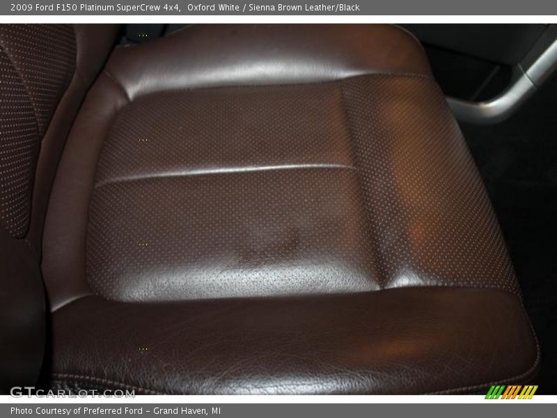 Oxford White / Sienna Brown Leather/Black 2009 Ford F150 Platinum SuperCrew 4x4