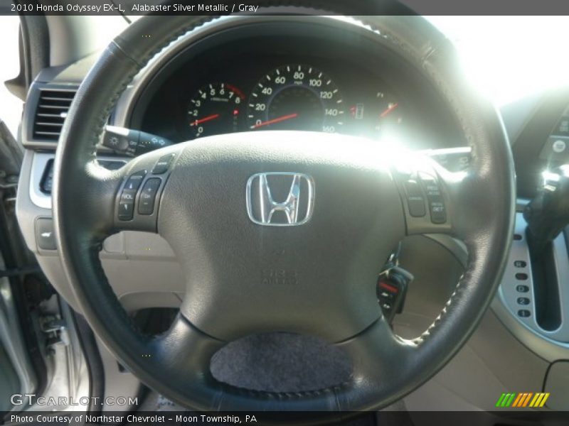 Alabaster Silver Metallic / Gray 2010 Honda Odyssey EX-L