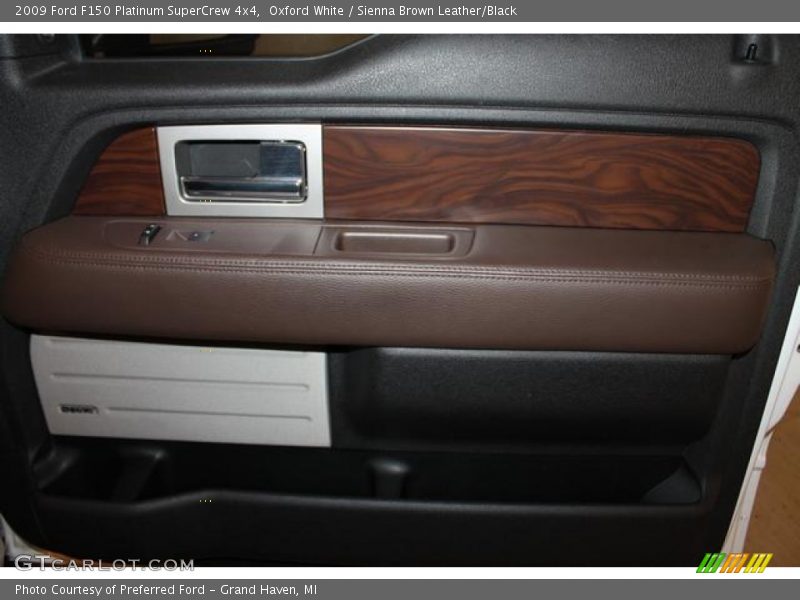 Oxford White / Sienna Brown Leather/Black 2009 Ford F150 Platinum SuperCrew 4x4