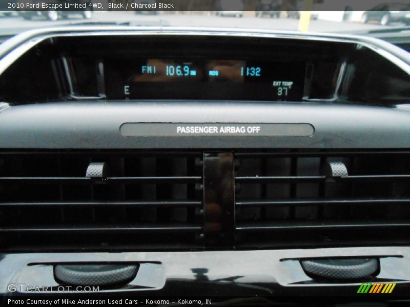 Black / Charcoal Black 2010 Ford Escape Limited 4WD