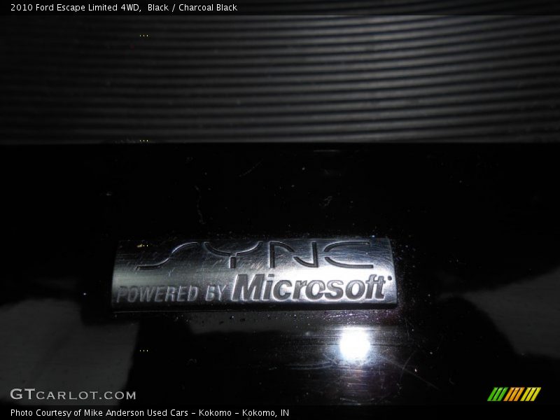 Black / Charcoal Black 2010 Ford Escape Limited 4WD