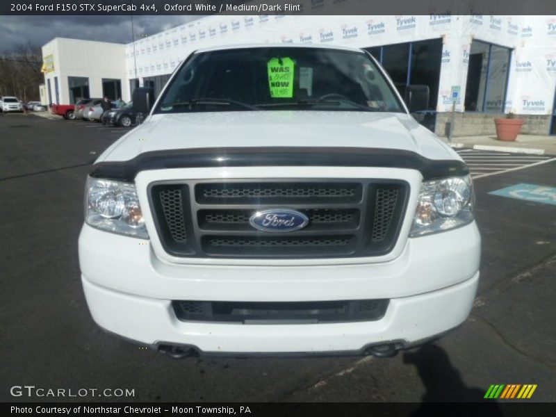 Oxford White / Medium/Dark Flint 2004 Ford F150 STX SuperCab 4x4