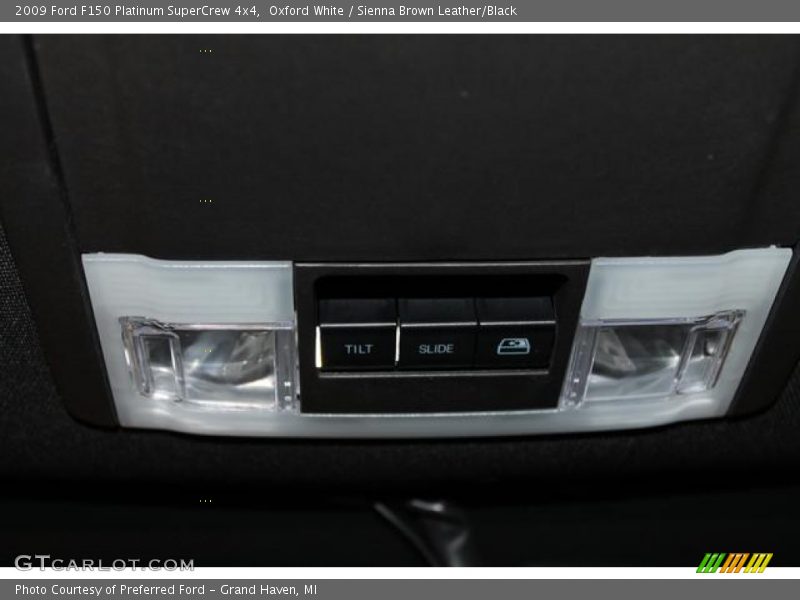 Oxford White / Sienna Brown Leather/Black 2009 Ford F150 Platinum SuperCrew 4x4