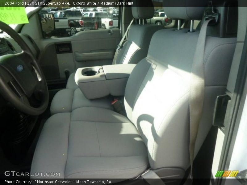 Oxford White / Medium/Dark Flint 2004 Ford F150 STX SuperCab 4x4