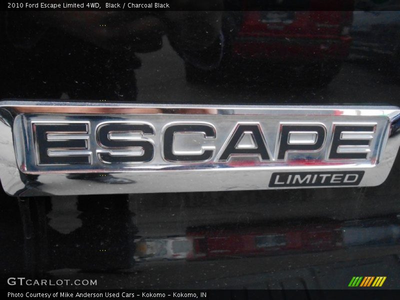 Black / Charcoal Black 2010 Ford Escape Limited 4WD