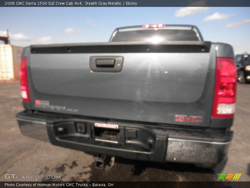 Stealth Gray Metallic / Ebony 2008 GMC Sierra 1500 SLE Crew Cab 4x4