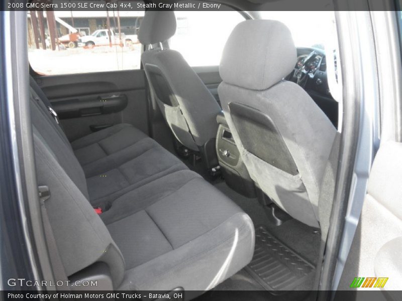 Stealth Gray Metallic / Ebony 2008 GMC Sierra 1500 SLE Crew Cab 4x4