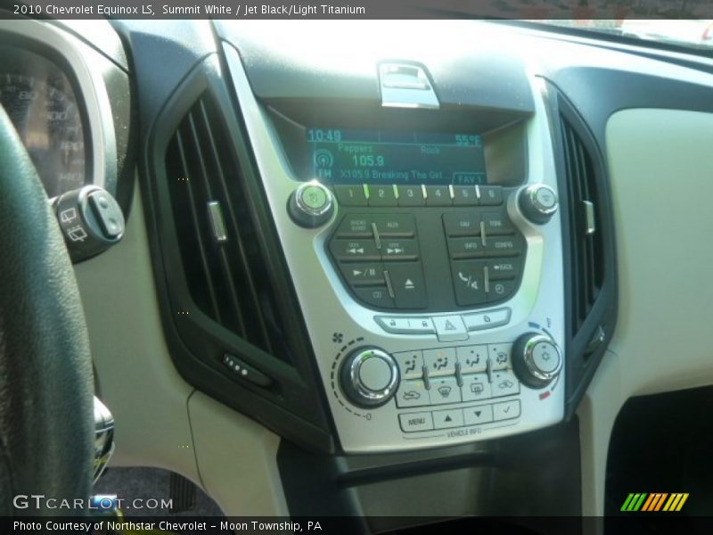 Summit White / Jet Black/Light Titanium 2010 Chevrolet Equinox LS