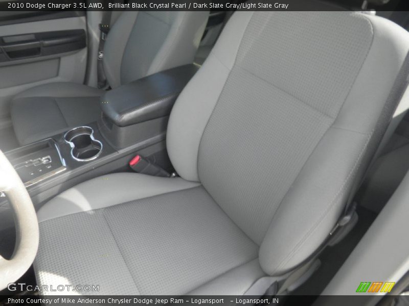 Brilliant Black Crystal Pearl / Dark Slate Gray/Light Slate Gray 2010 Dodge Charger 3.5L AWD