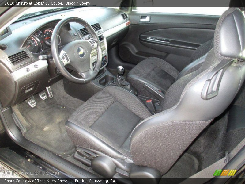 Ebony Interior - 2010 Cobalt SS Coupe 