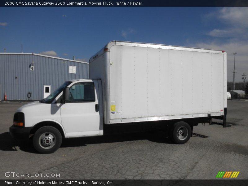 White / Pewter 2006 GMC Savana Cutaway 3500 Commercial Moving Truck