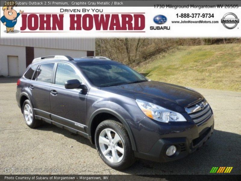Graphite Gray Metallic / Black 2013 Subaru Outback 2.5i Premium