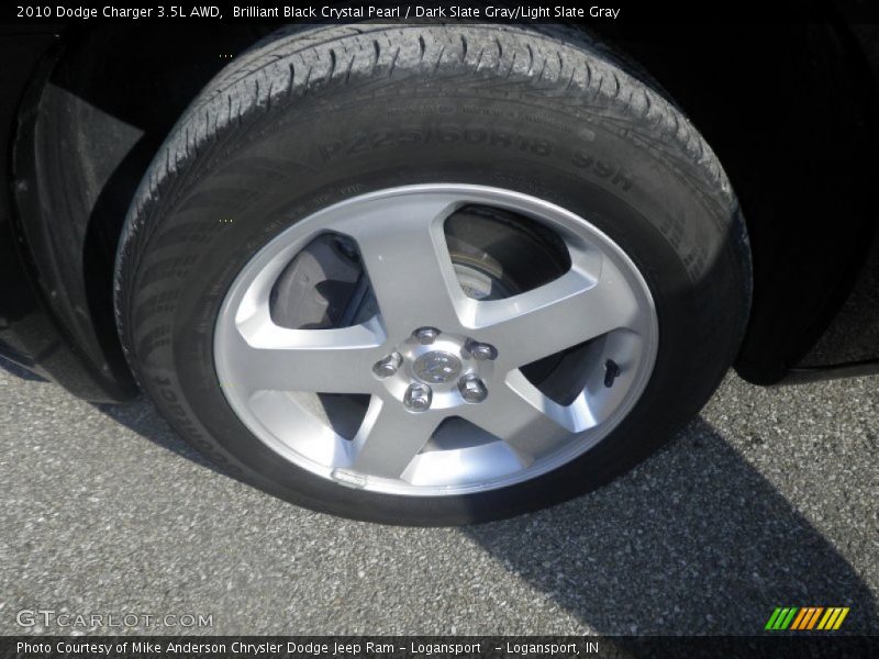 Brilliant Black Crystal Pearl / Dark Slate Gray/Light Slate Gray 2010 Dodge Charger 3.5L AWD
