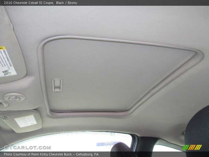 Sunroof of 2010 Cobalt SS Coupe