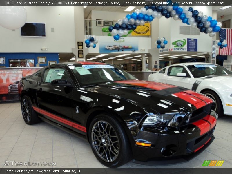 Front 3/4 View of 2013 Mustang Shelby GT500 SVT Performance Package Coupe