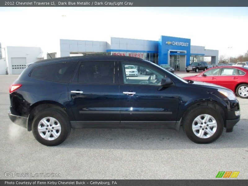 Dark Blue Metallic / Dark Gray/Light Gray 2012 Chevrolet Traverse LS