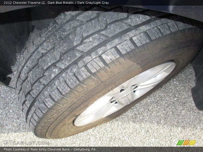 Dark Blue Metallic / Dark Gray/Light Gray 2012 Chevrolet Traverse LS