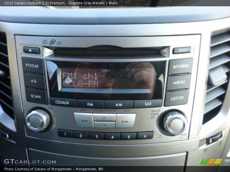 Graphite Gray Metallic / Black 2013 Subaru Outback 2.5i Premium