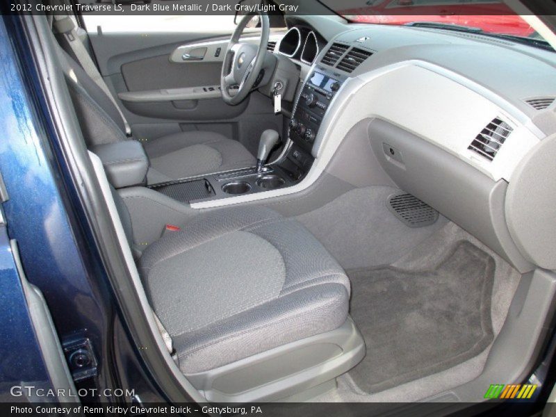 Dark Blue Metallic / Dark Gray/Light Gray 2012 Chevrolet Traverse LS