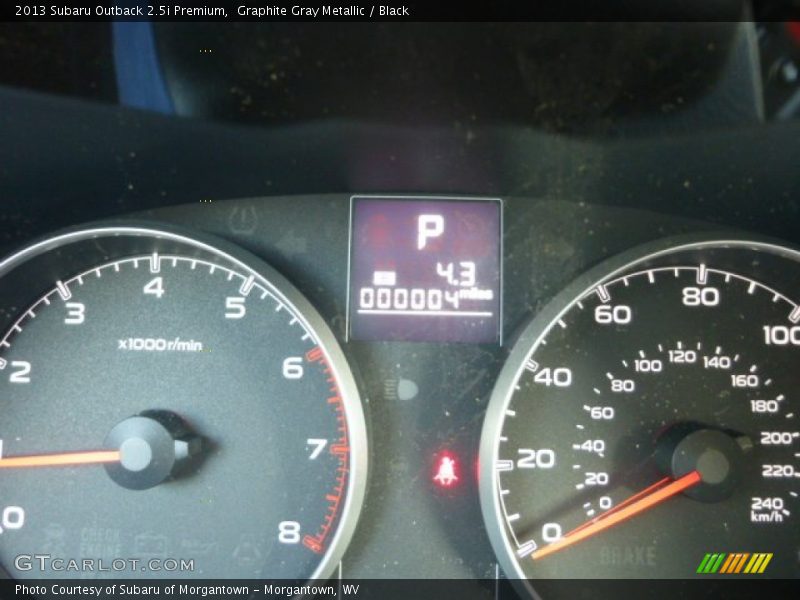 Graphite Gray Metallic / Black 2013 Subaru Outback 2.5i Premium